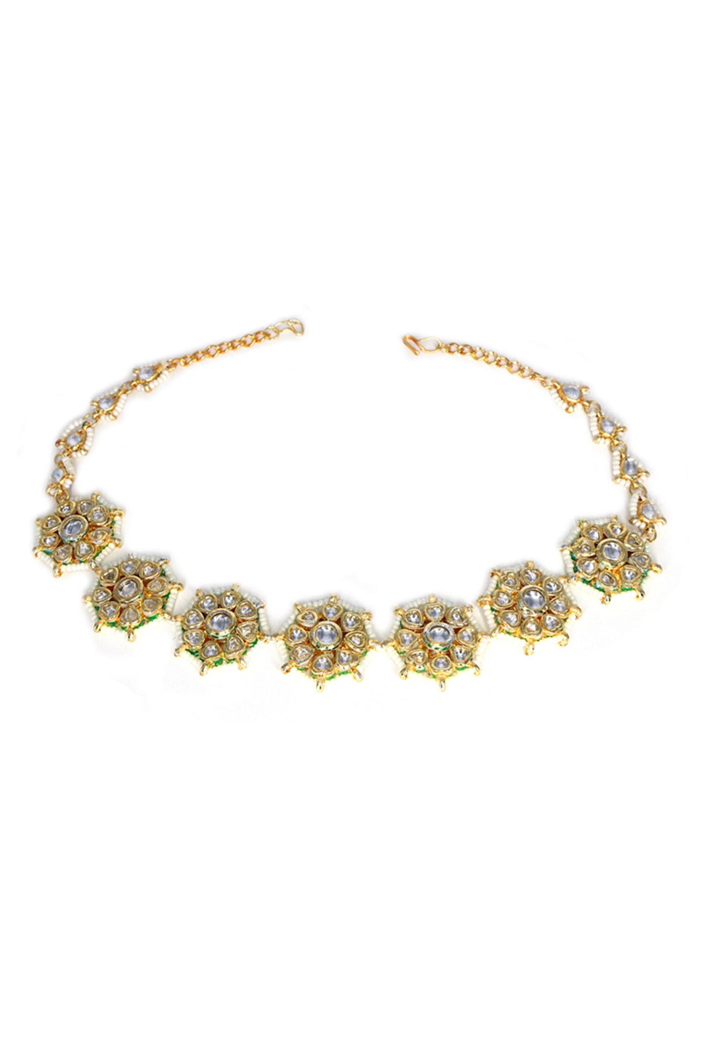 Floral Kundan Mathapatti 