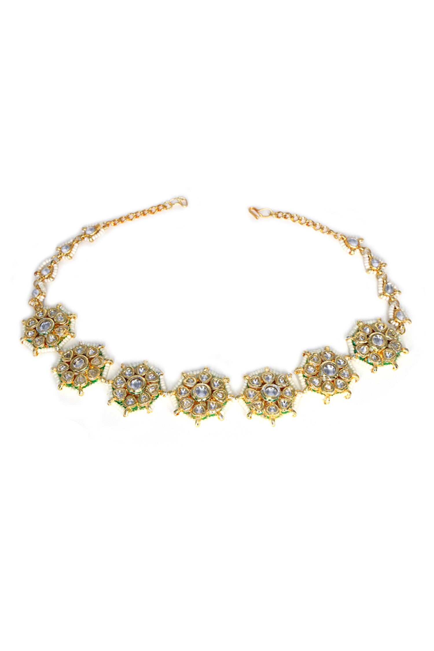 Floral Kundan Mathapatti 