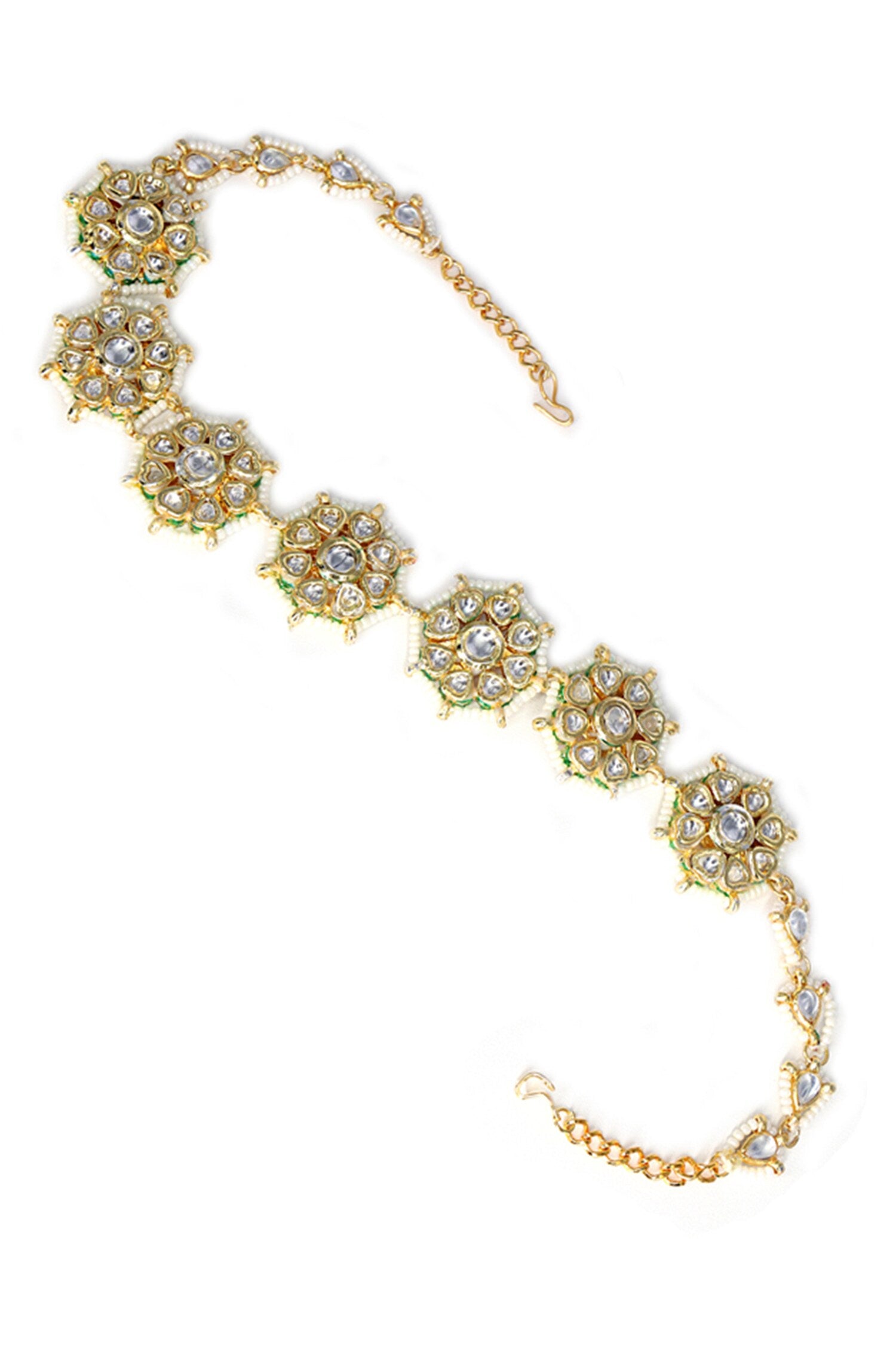 Floral Kundan Mathapatti 
