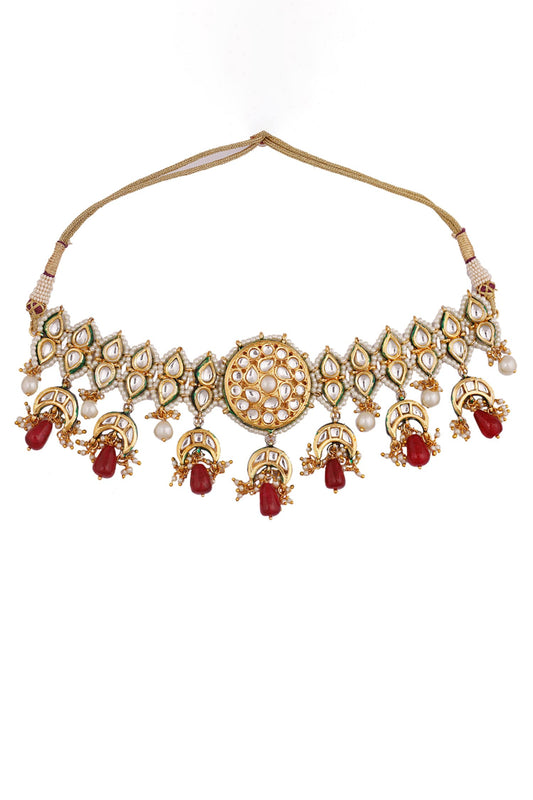 Kundan Embellished Choker Necklace 