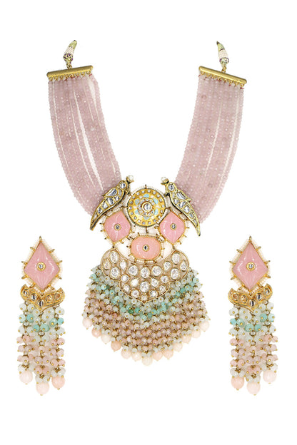 Kundan Stone Necklace Set 