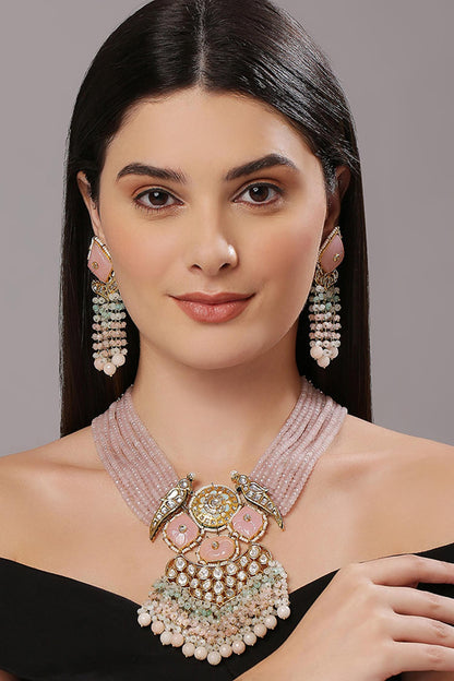 Kundan Stone Necklace Set 