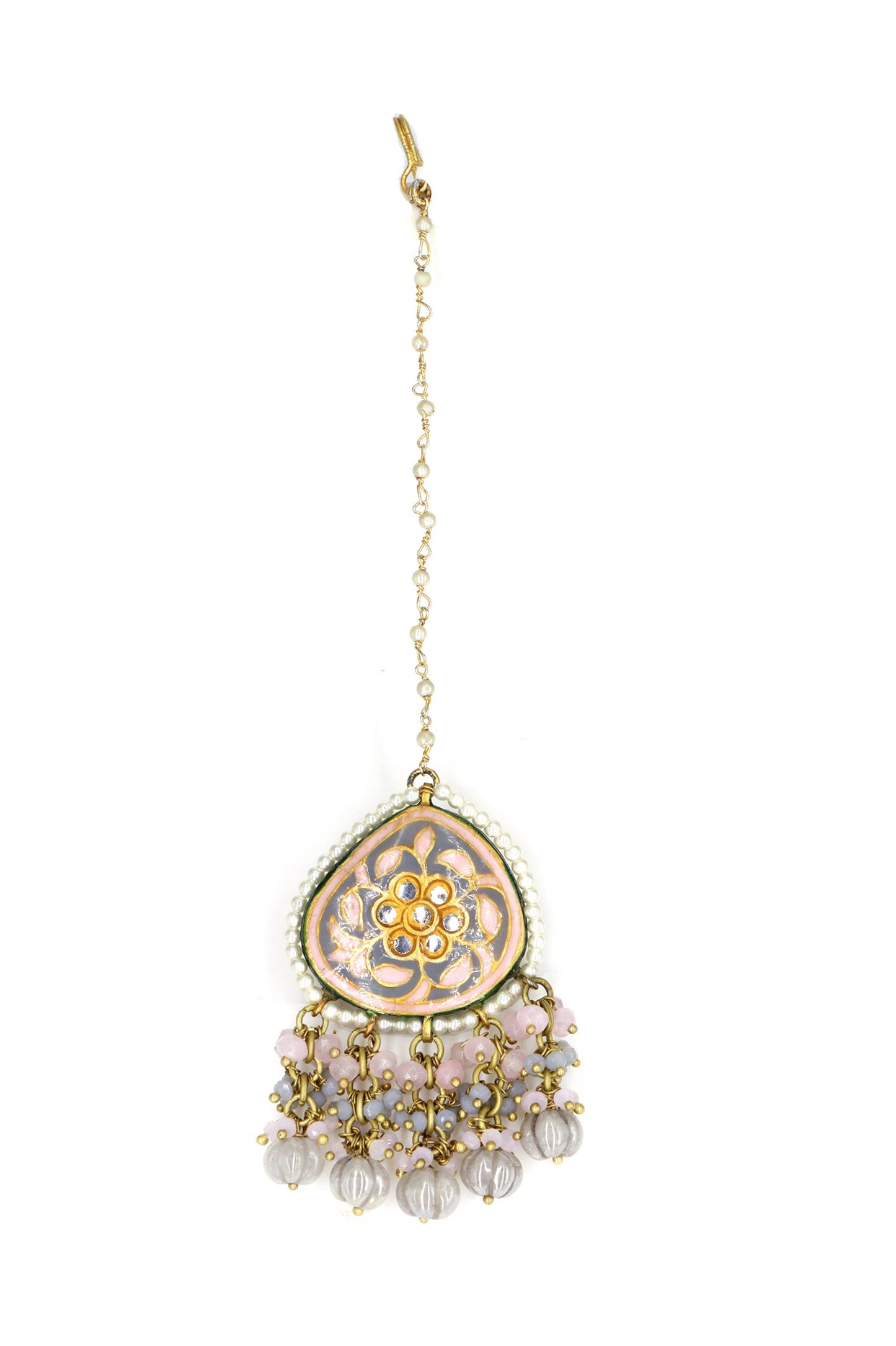 Kundan Embellished Necklace Set 