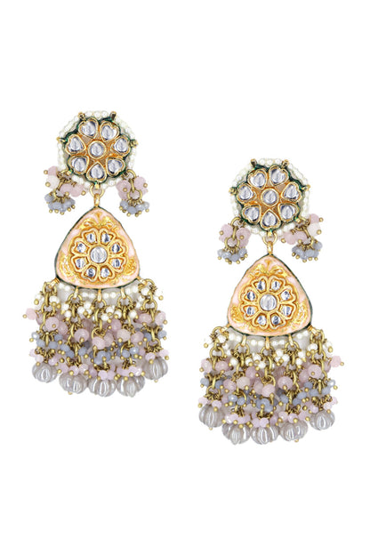 Kundan Embellished Necklace Set 