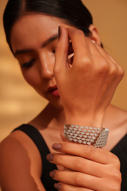Clear Stone Studded Bracelet 