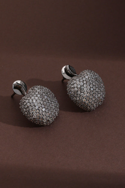 Cubic Zirconia Apple Studs 