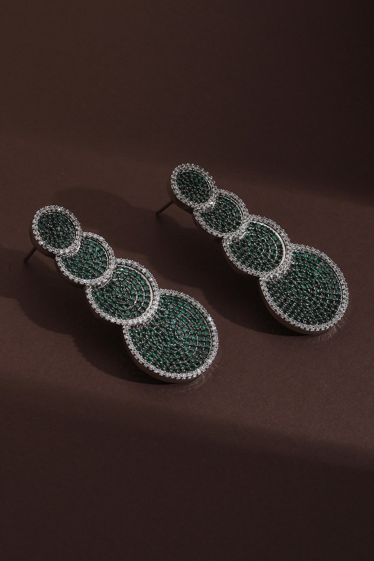 Cubic Zirconia Scallop Danglers 