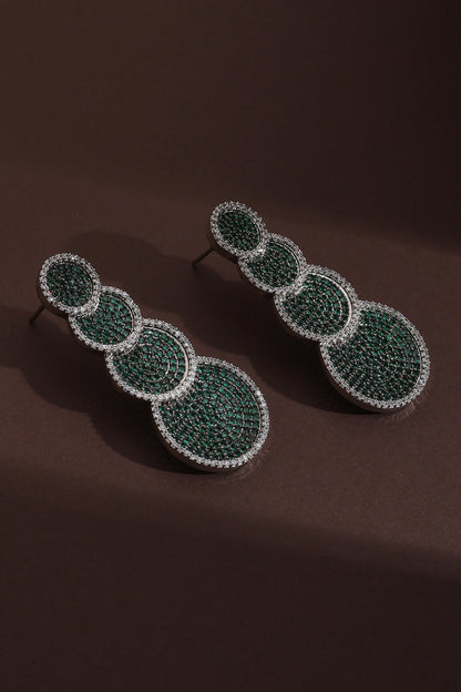 Cubic Zirconia Scallop Danglers 