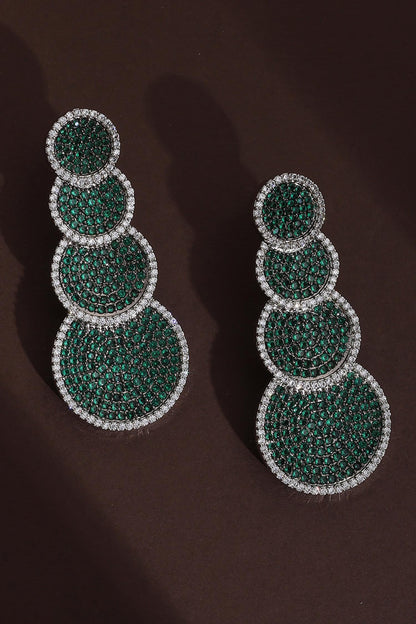 Cubic Zirconia Scallop Danglers 