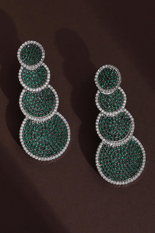 Cubic Zirconia Scallop Danglers 