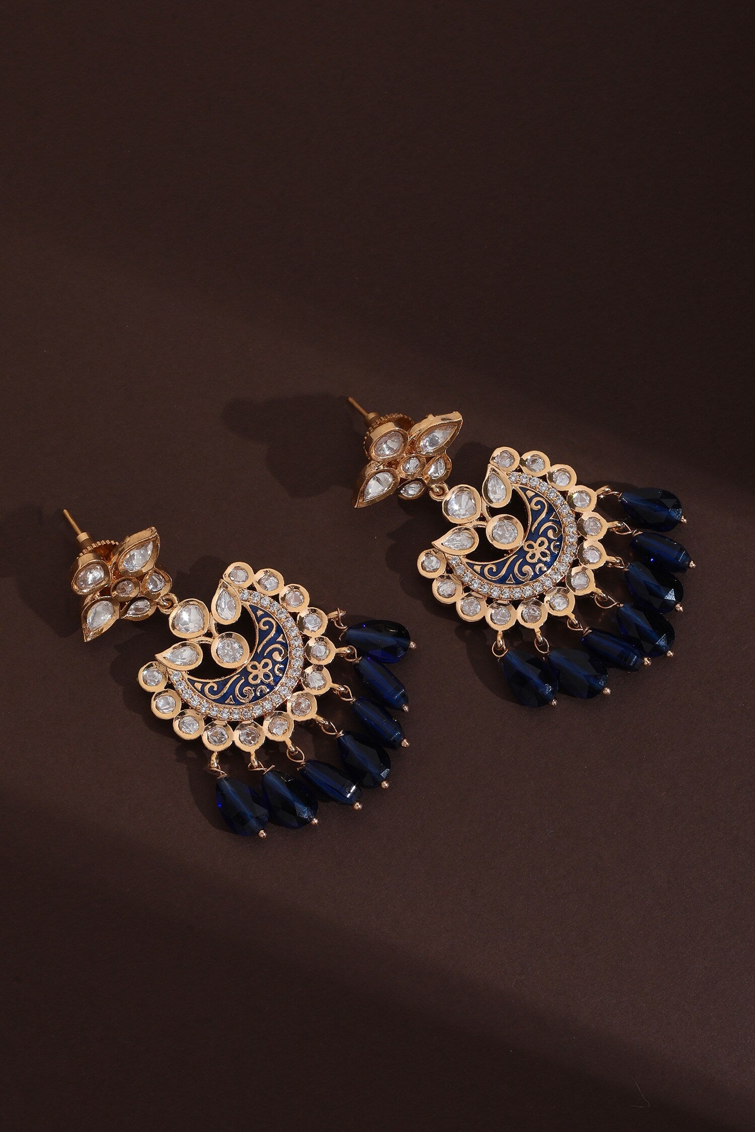 Polki Bead Drop Chandbalis 