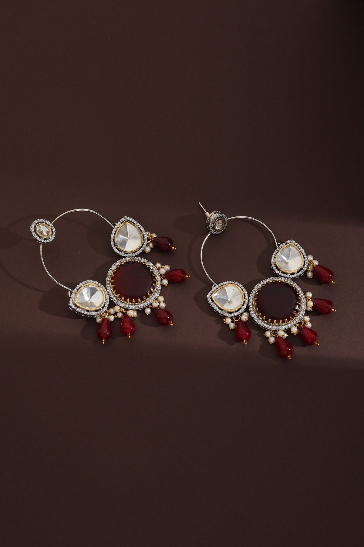 Polki Embellished Chandbalis 