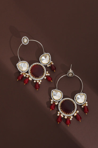 Polki Embellished Chandbalis 