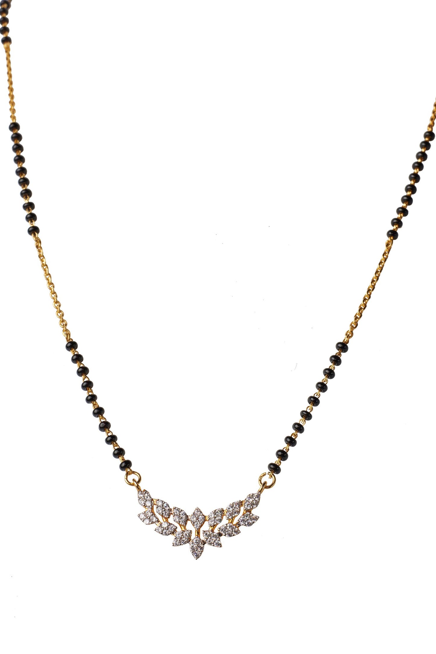 Leafy Design Cubic Zirconia Mangalsutra 