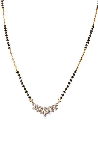Leafy Design Cubic Zirconia Mangalsutra 