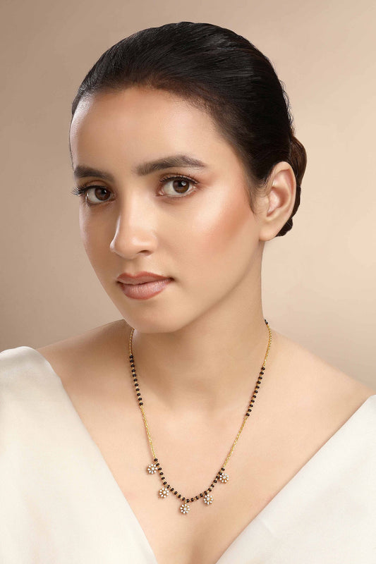 Cubic Zirconia Bloom Mangalsutra 