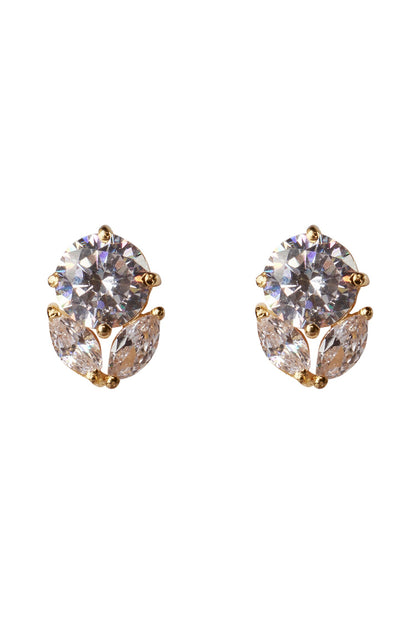 Cubic Zirconia Sunset Bloom Studs 