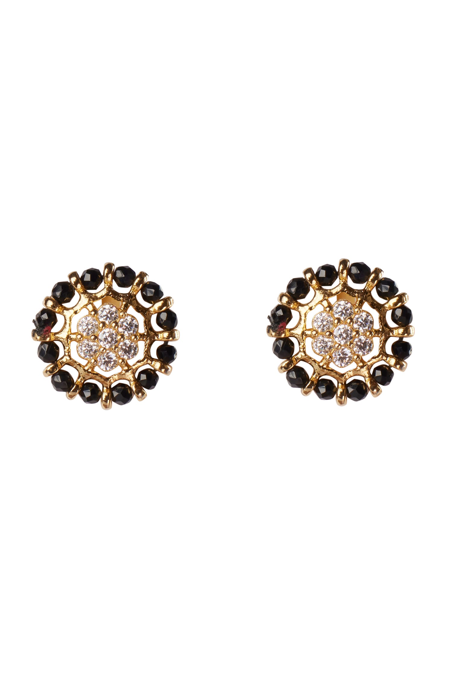 Cubic Zirconia Bead Studs 