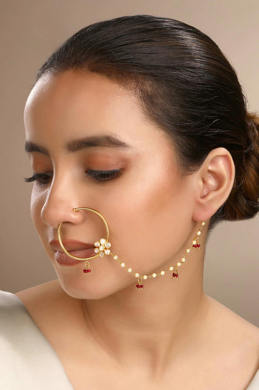 Rhodium Gold Plated Nath 