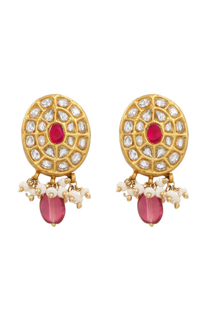 Grace Kundan Drop Earrings 