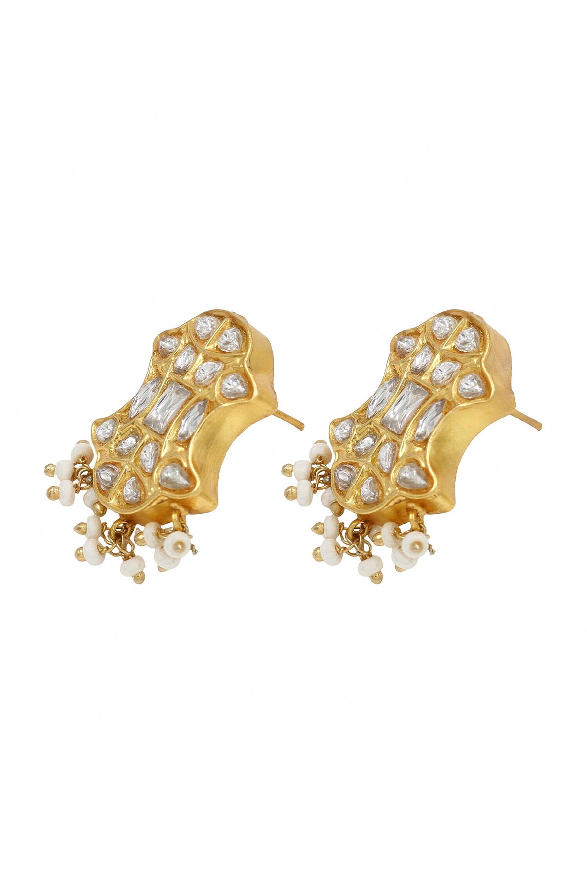 Royal Charm Kundan Drop Earrings 