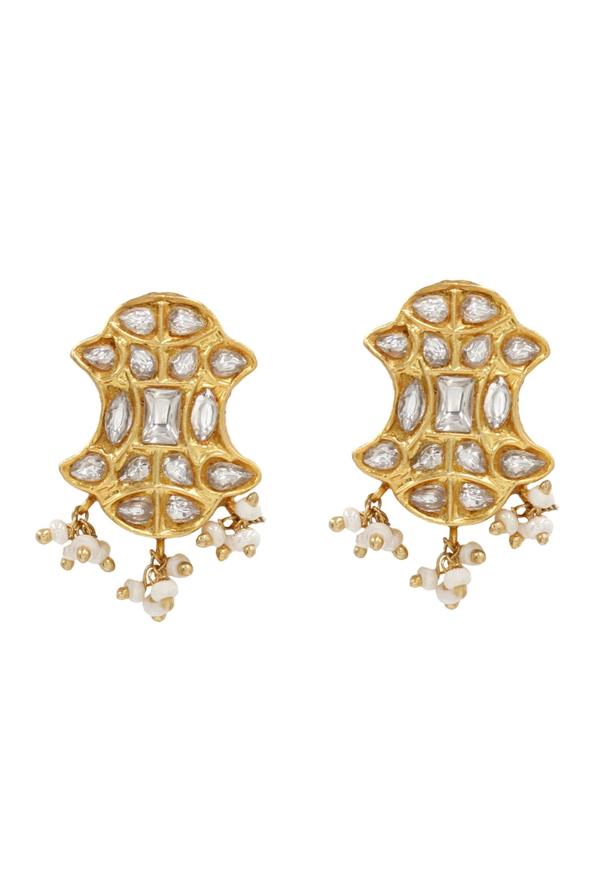 Royal Charm Kundan Drop Earrings 