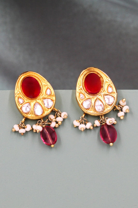 Kundan Embellished Dangler Earrings 