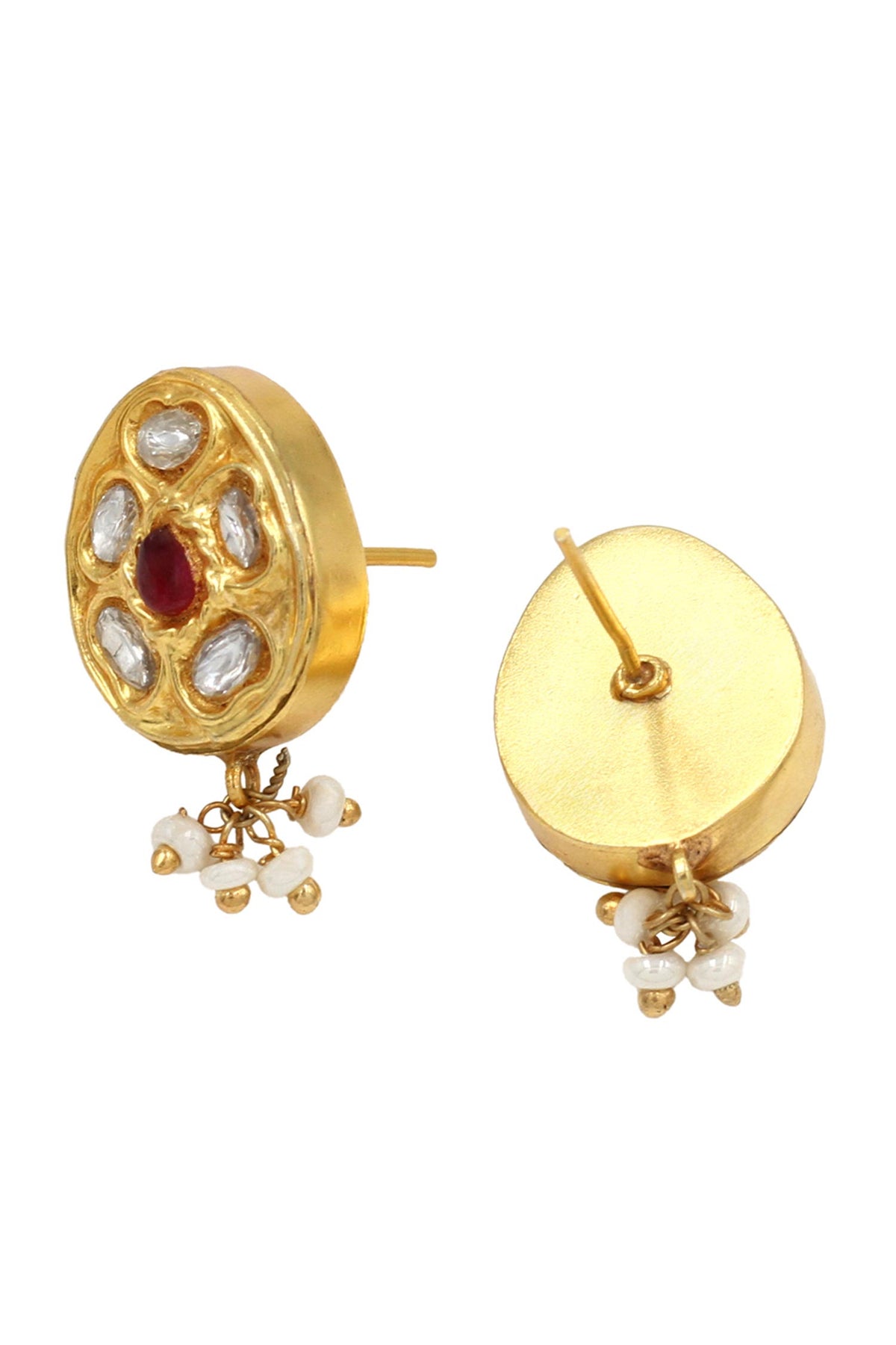 Kundan Embellished Stud Earrings 