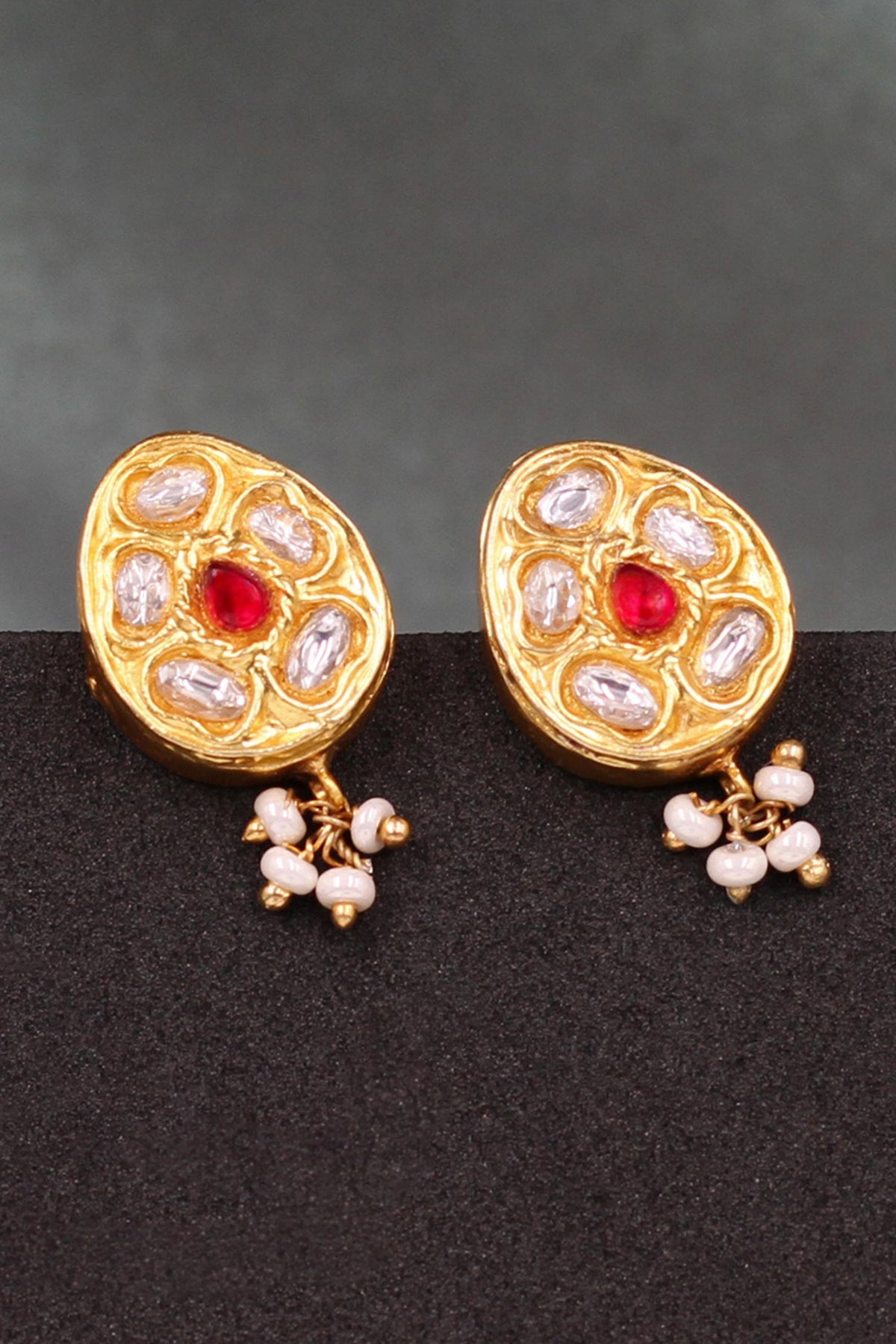 Kundan Embellished Stud Earrings 