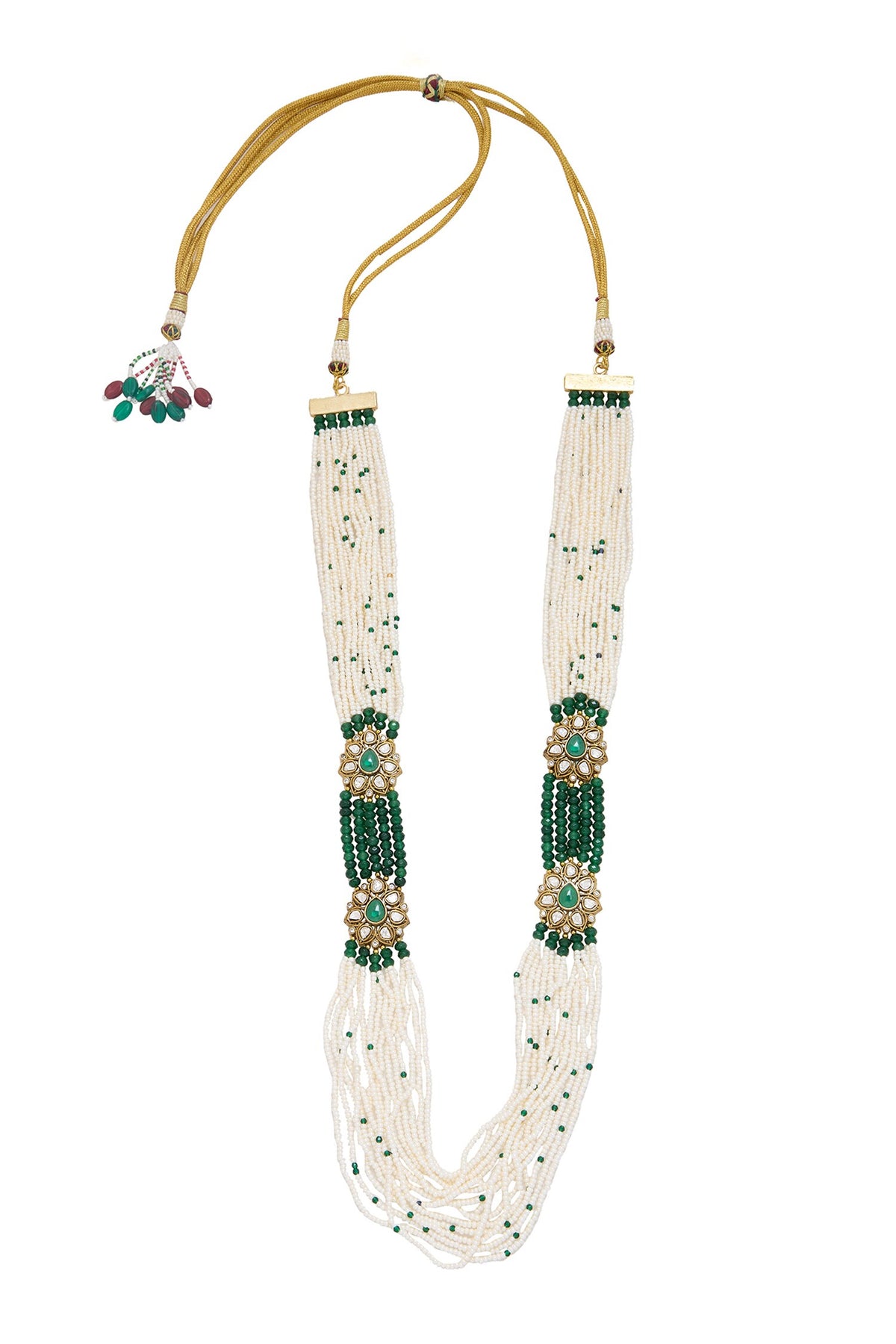 Emerald Moissanite Layered Necklace Set 