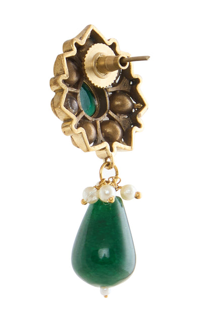 Emerald Moissanite Layered Necklace Set 