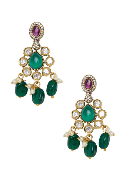 Elephant Motif Necklace & Earrings Set 