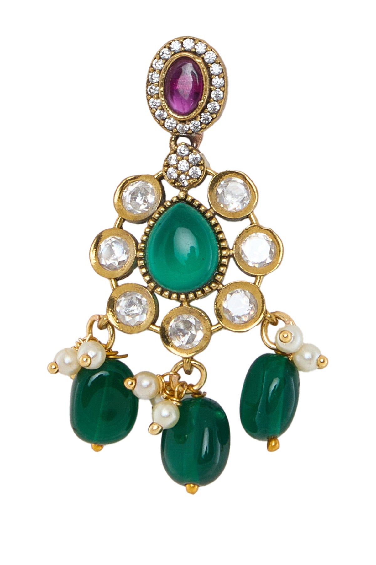 Elephant Motif Necklace & Earrings Set 