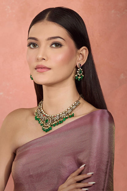 Elephant Motif Necklace & Earrings Set 
