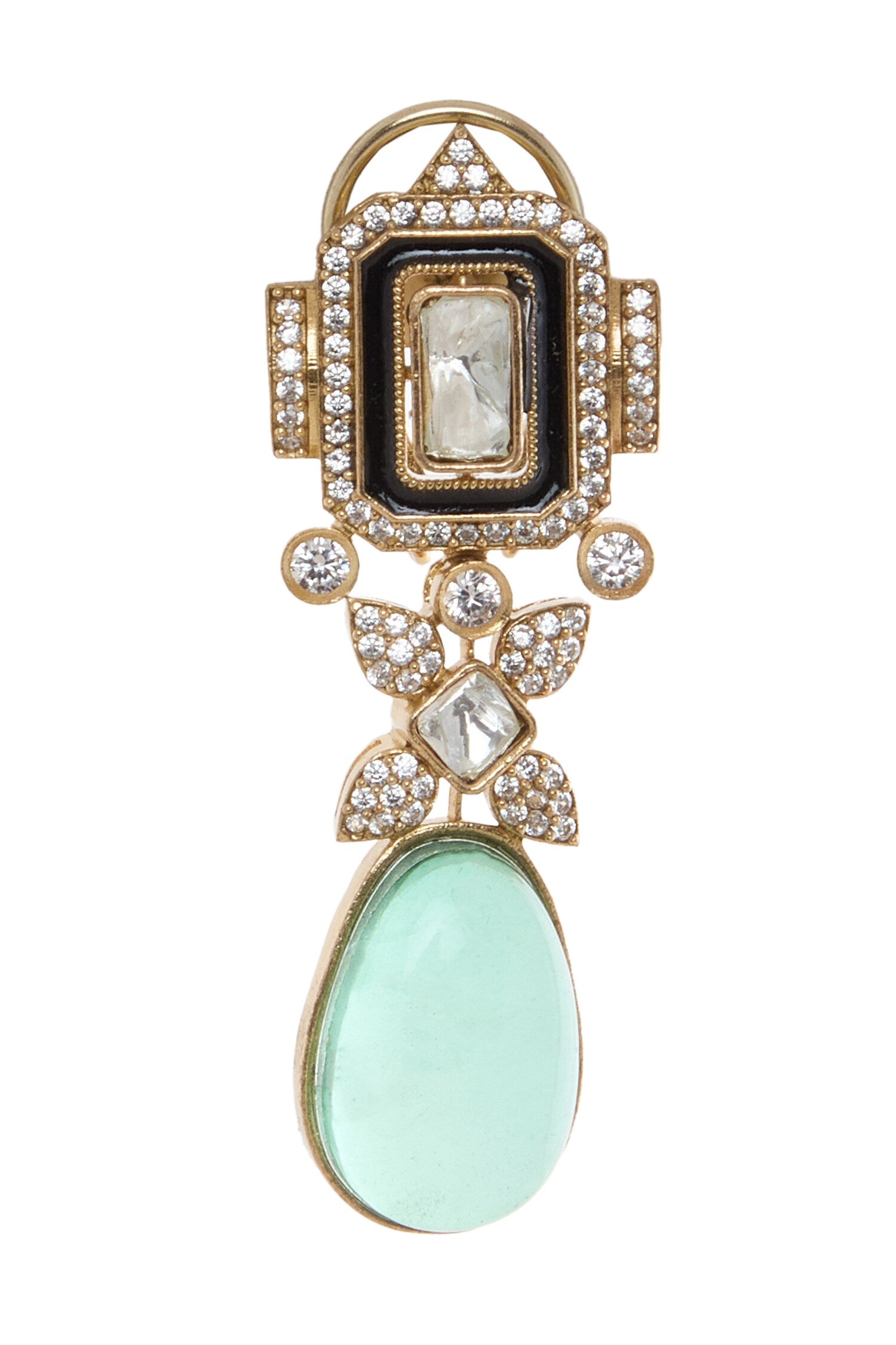 Emerald Stone Necklace Set 