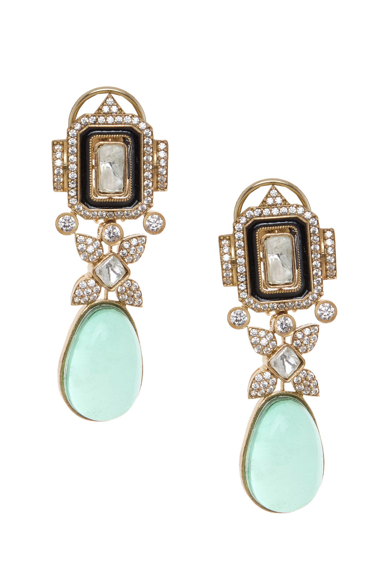 Emerald Stone Necklace Set 