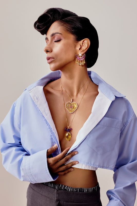 Kacha Aambaat Pendant Necklace 