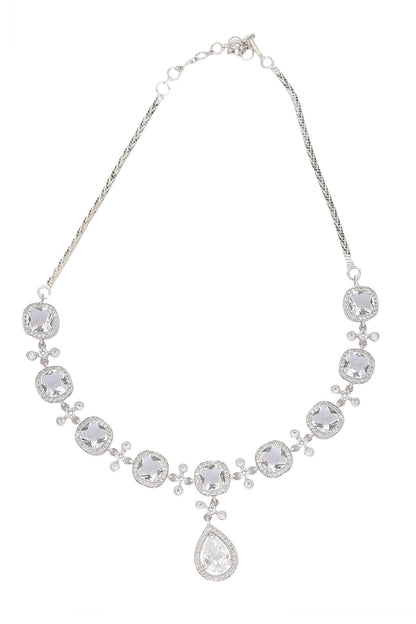 American Diamond Necklace & Earring Set 