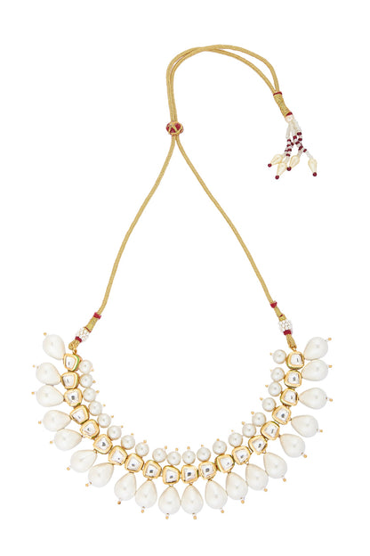 Polki Embellished Choker Necklace Set 