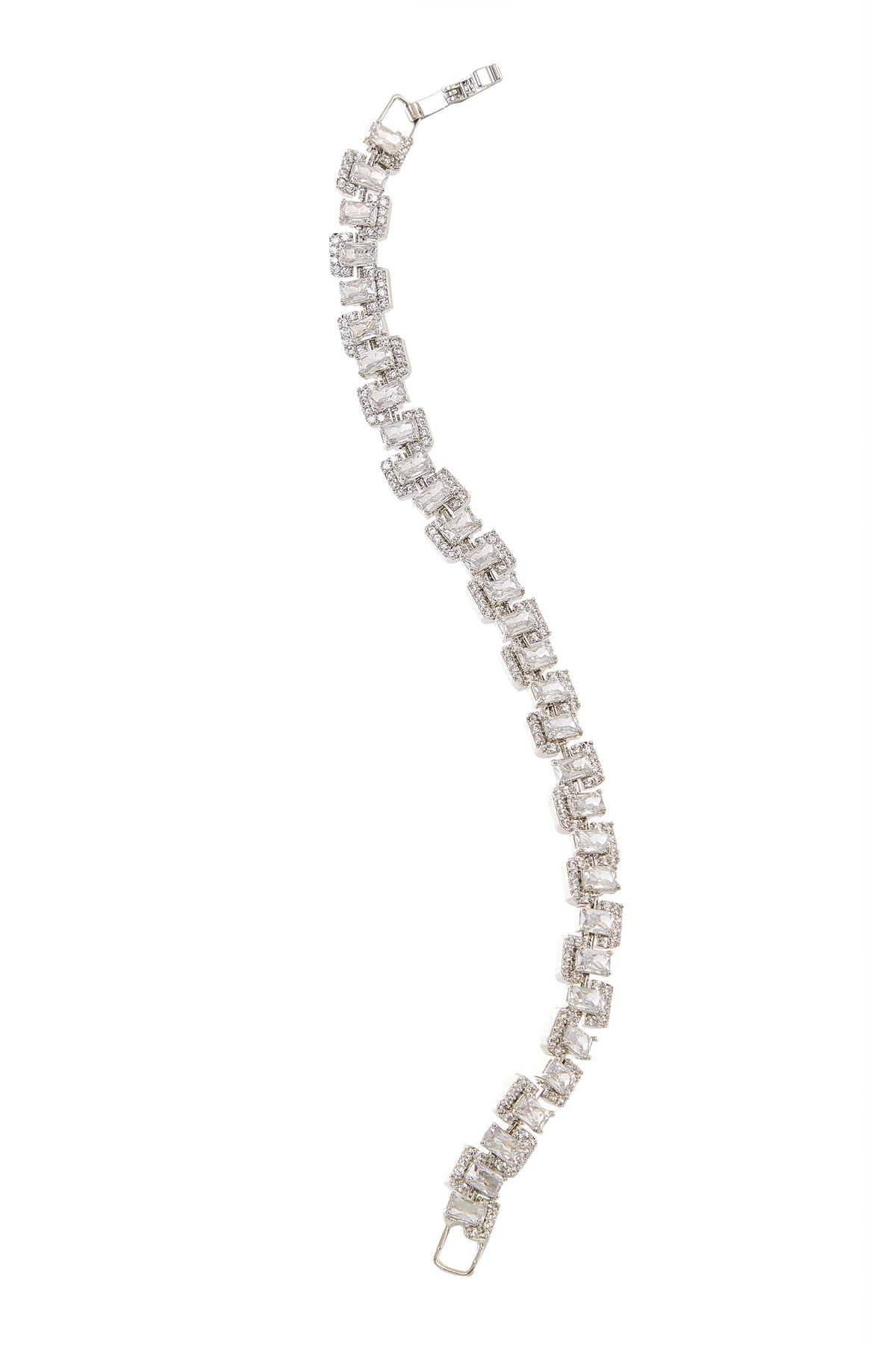 Silver American Diamond Bracelet 