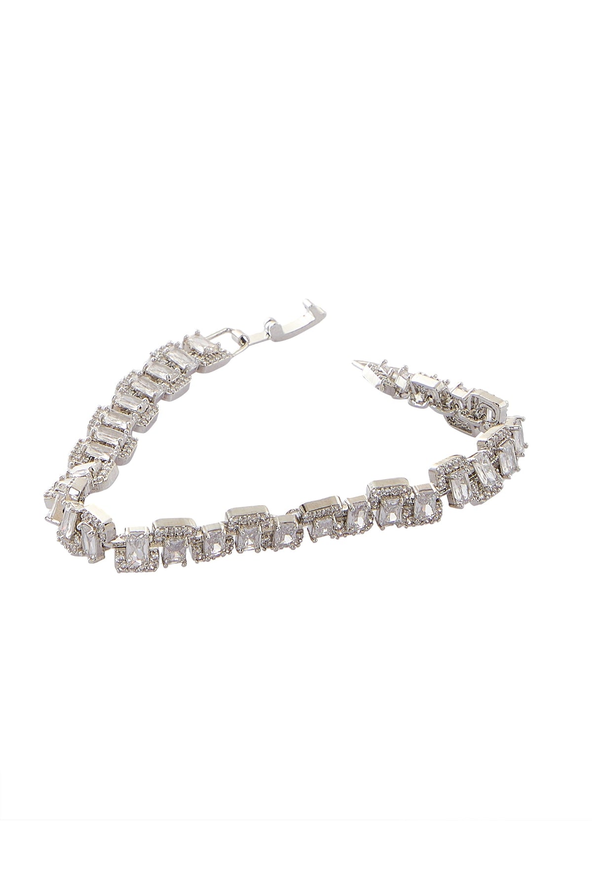 Silver American Diamond Bracelet 