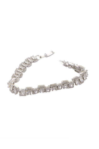 Silver American Diamond Bracelet 