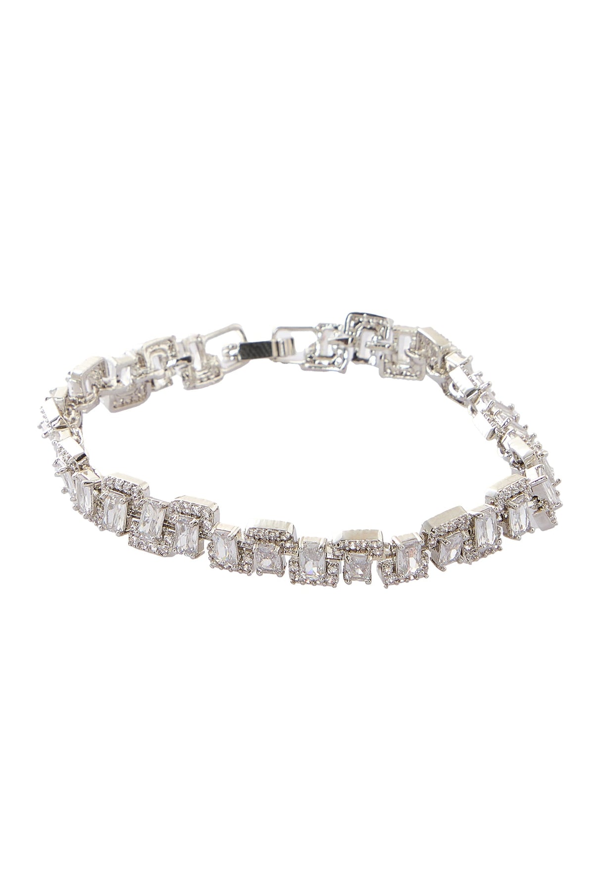 Silver American Diamond Bracelet 