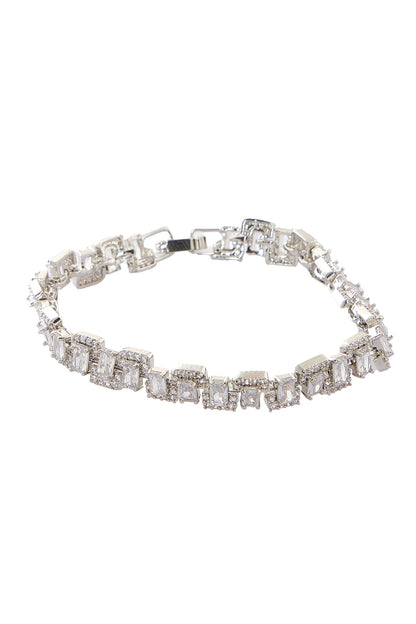 Silver American Diamond Bracelet 