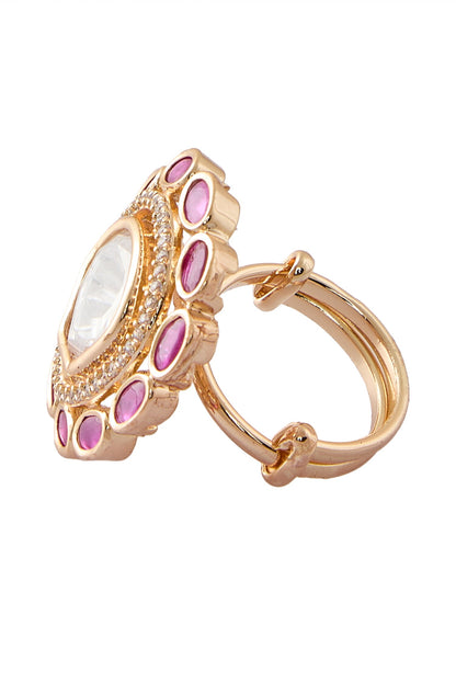 American Diamond Adjustable Ring 