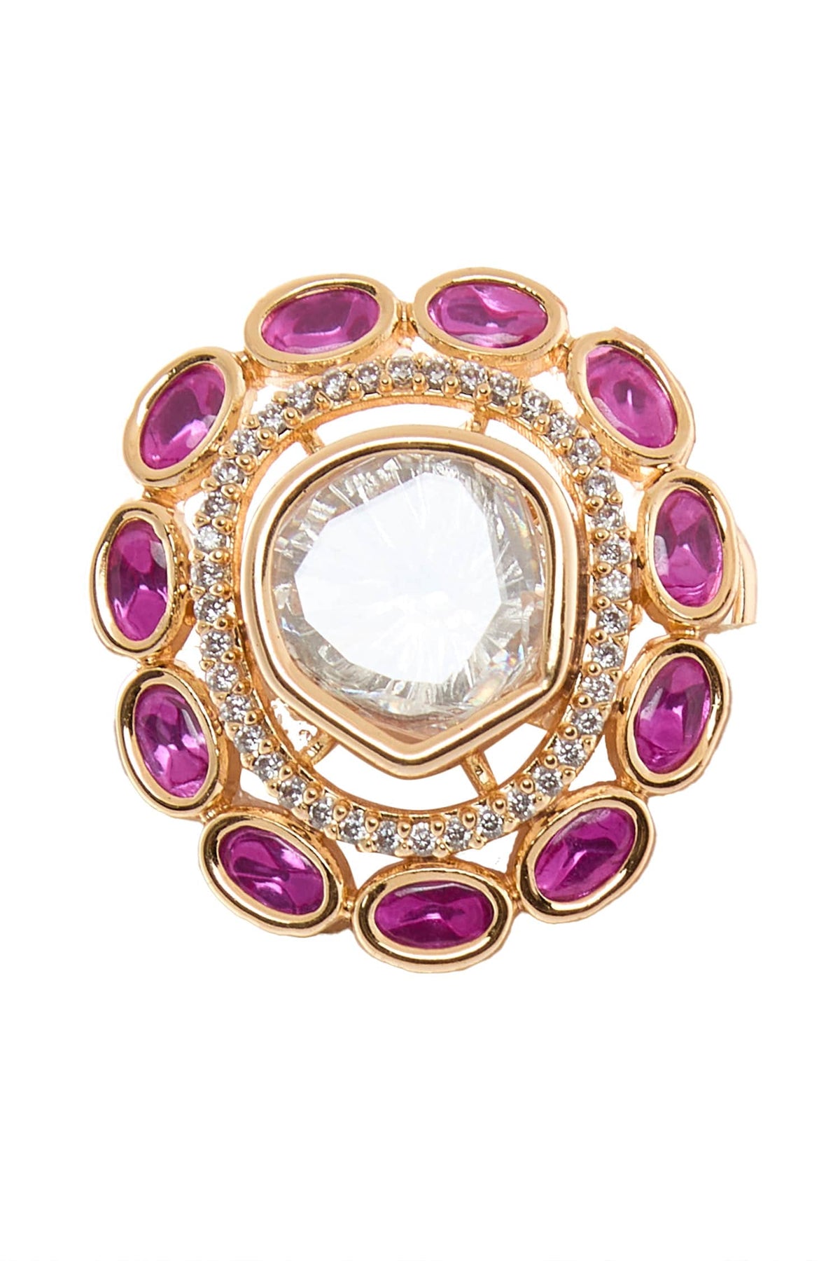 American Diamond Adjustable Ring 