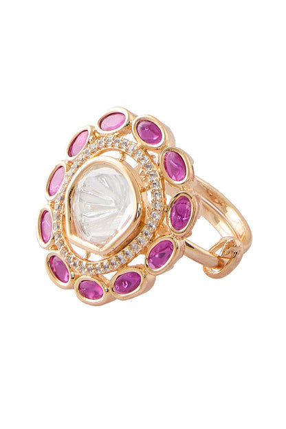 American Diamond Adjustable Ring 