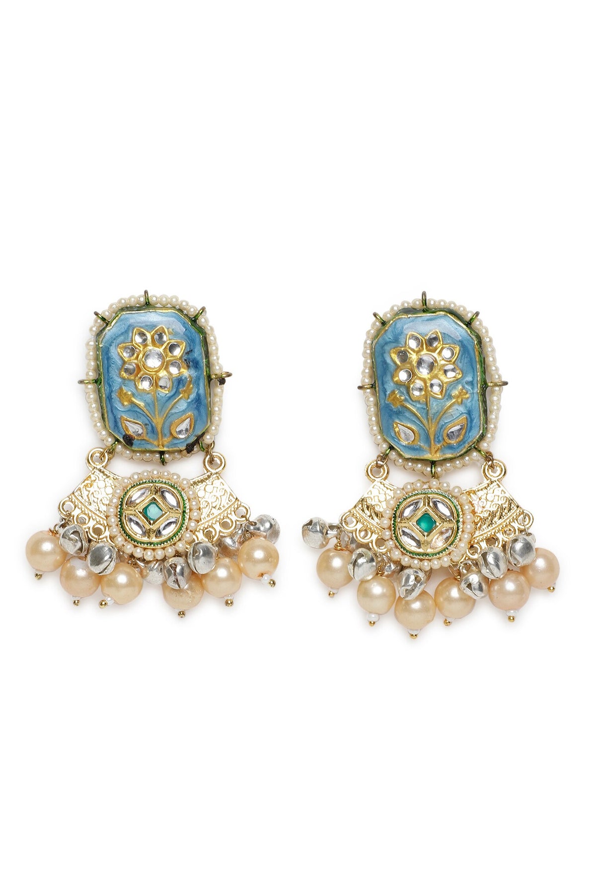 Kundan Embellished Pendant Choker Set 