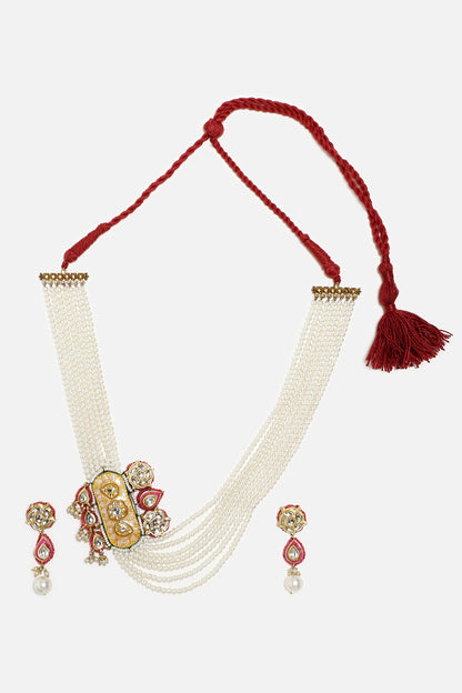 Geometric Shaped Pendant Necklace Set 