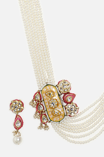 Geometric Shaped Pendant Necklace Set 